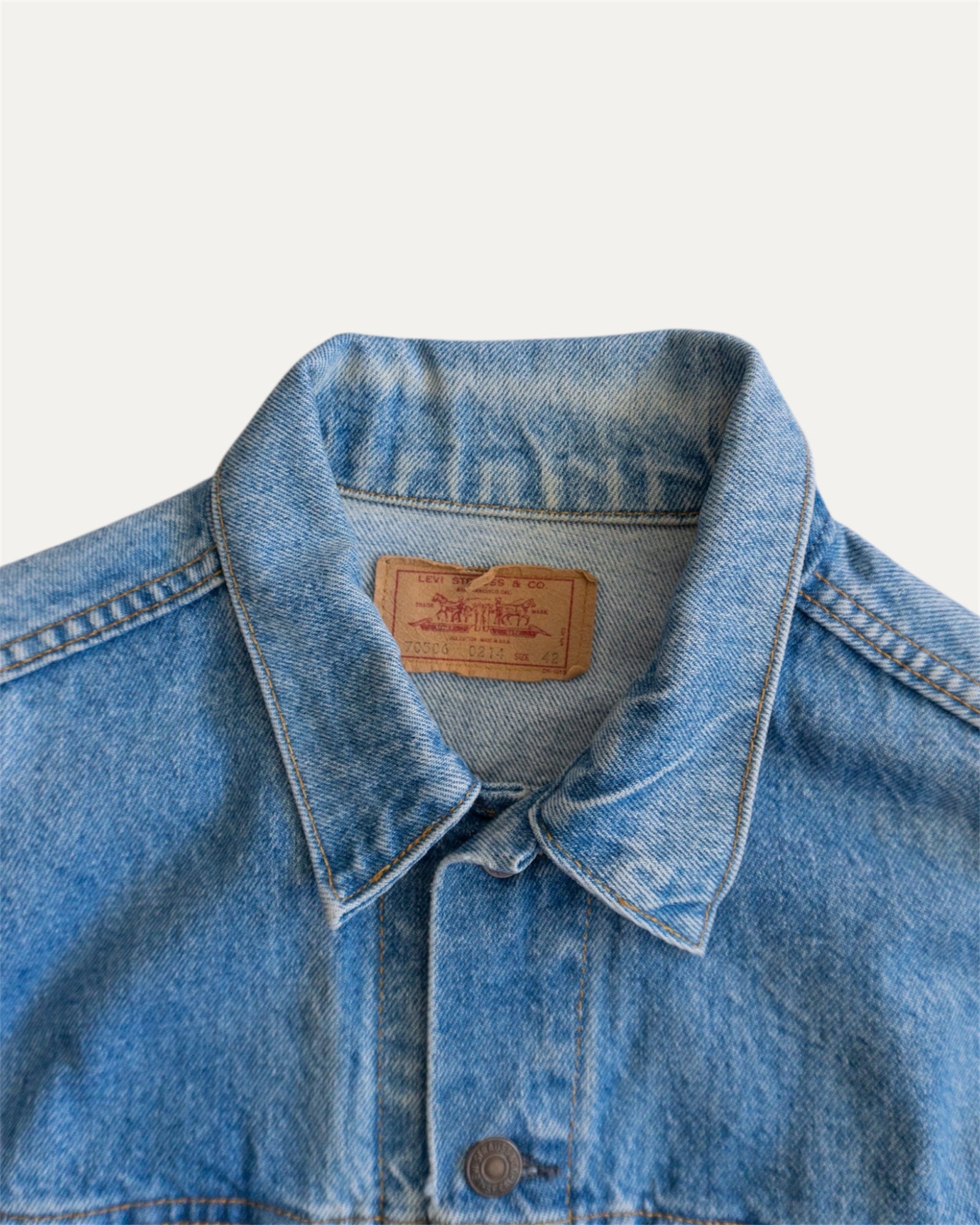 (M) 1980’S VINTAGE LEVIS DENIM TRUCKER JACKET