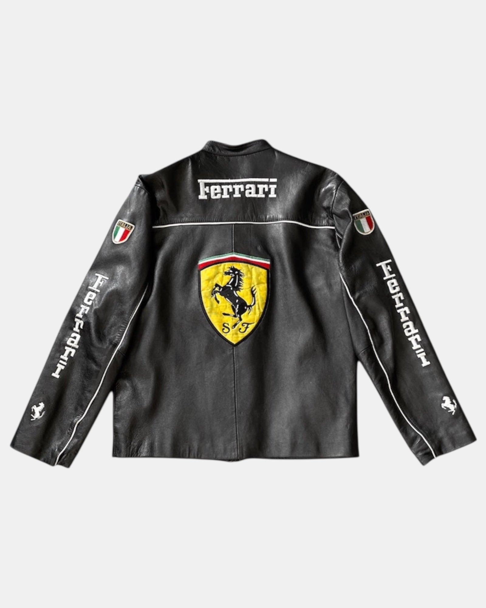 Vintage Ferrari Leather Racing Jacket