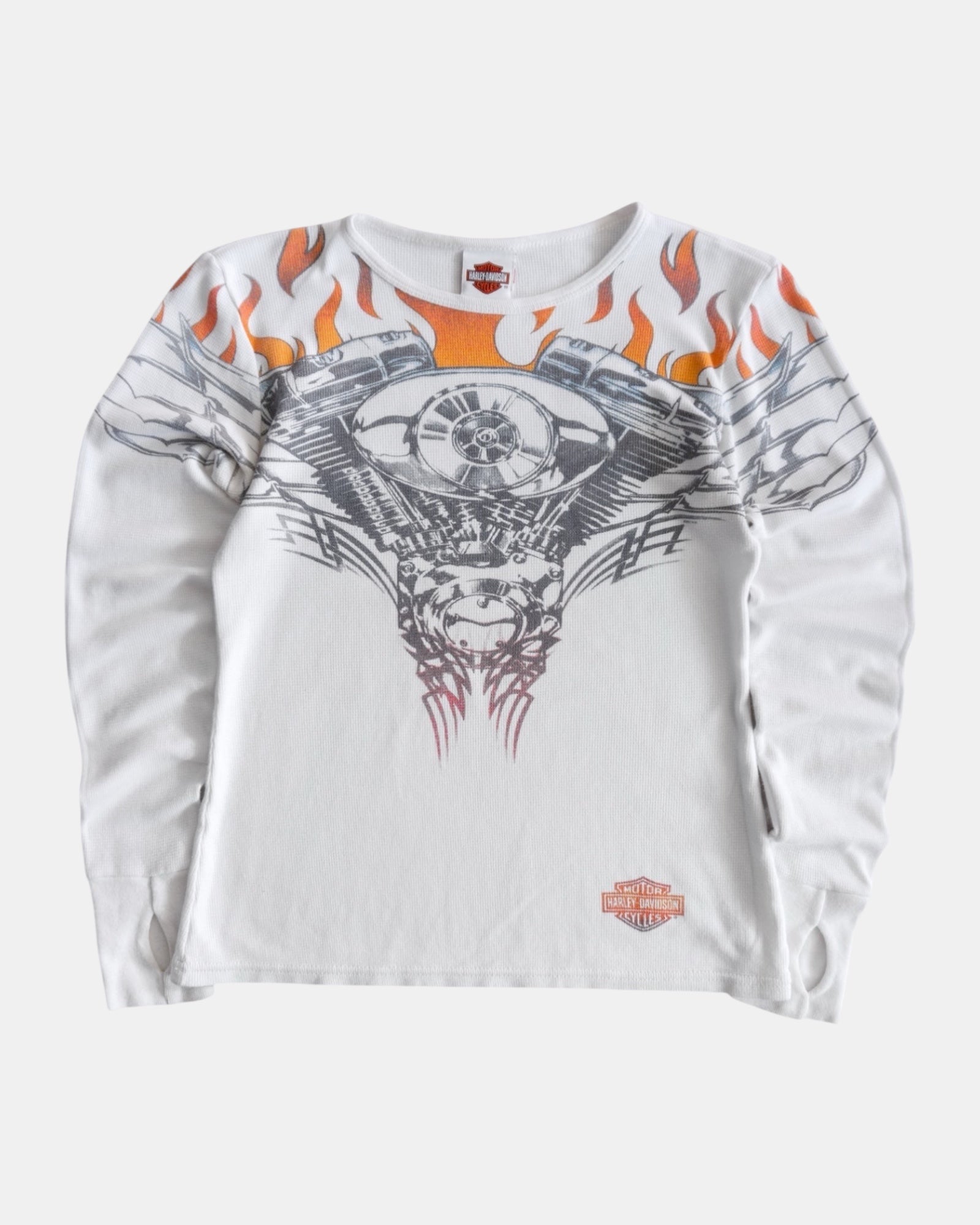 (S) VINTAGE HARLEY DAVIDSON Y2K FLAMES THERMAL