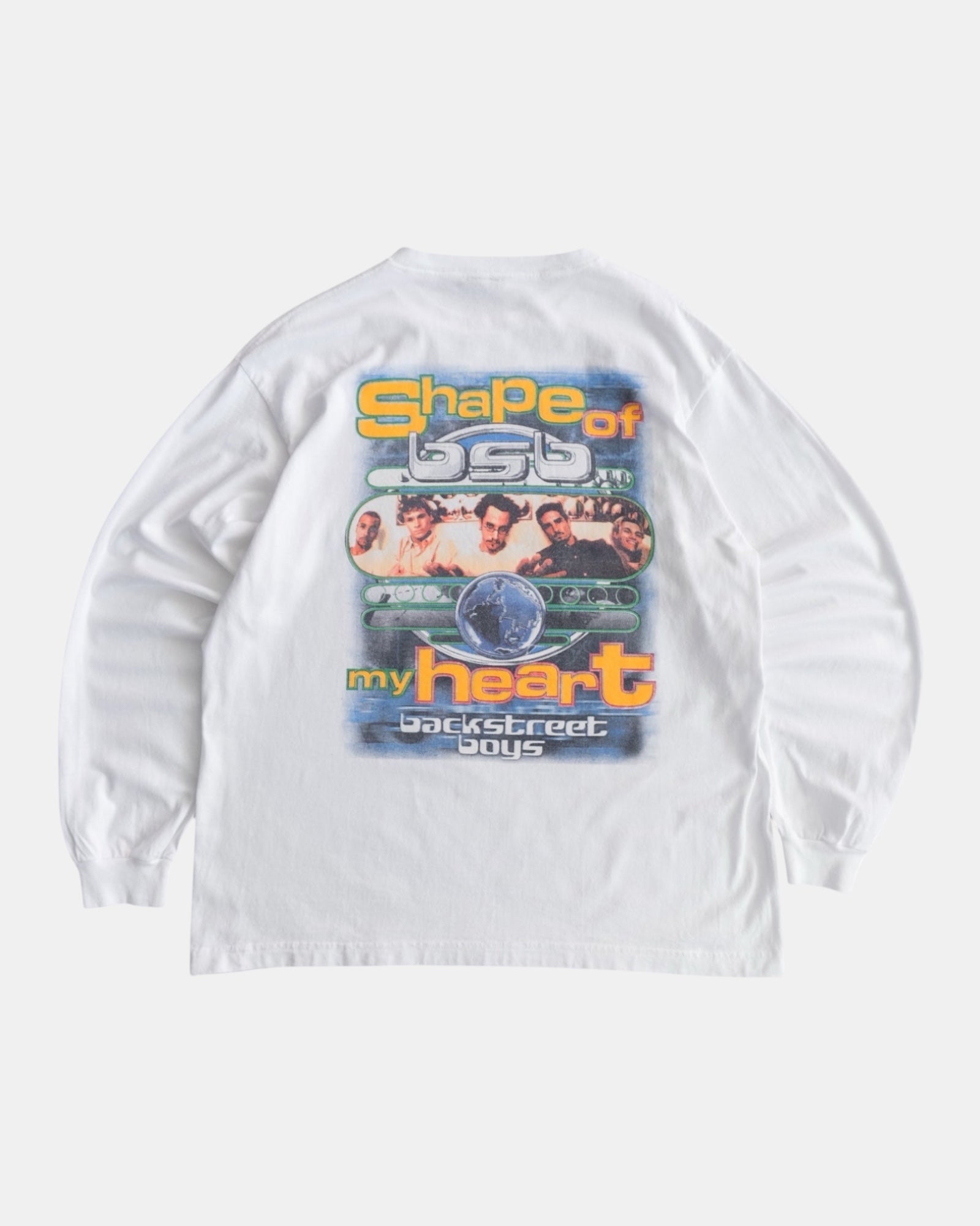 (L/XL) 2000’S VINTAGE BACKSTREETBOYS “SHAPE OF MY HEART” LONG SLEEVE