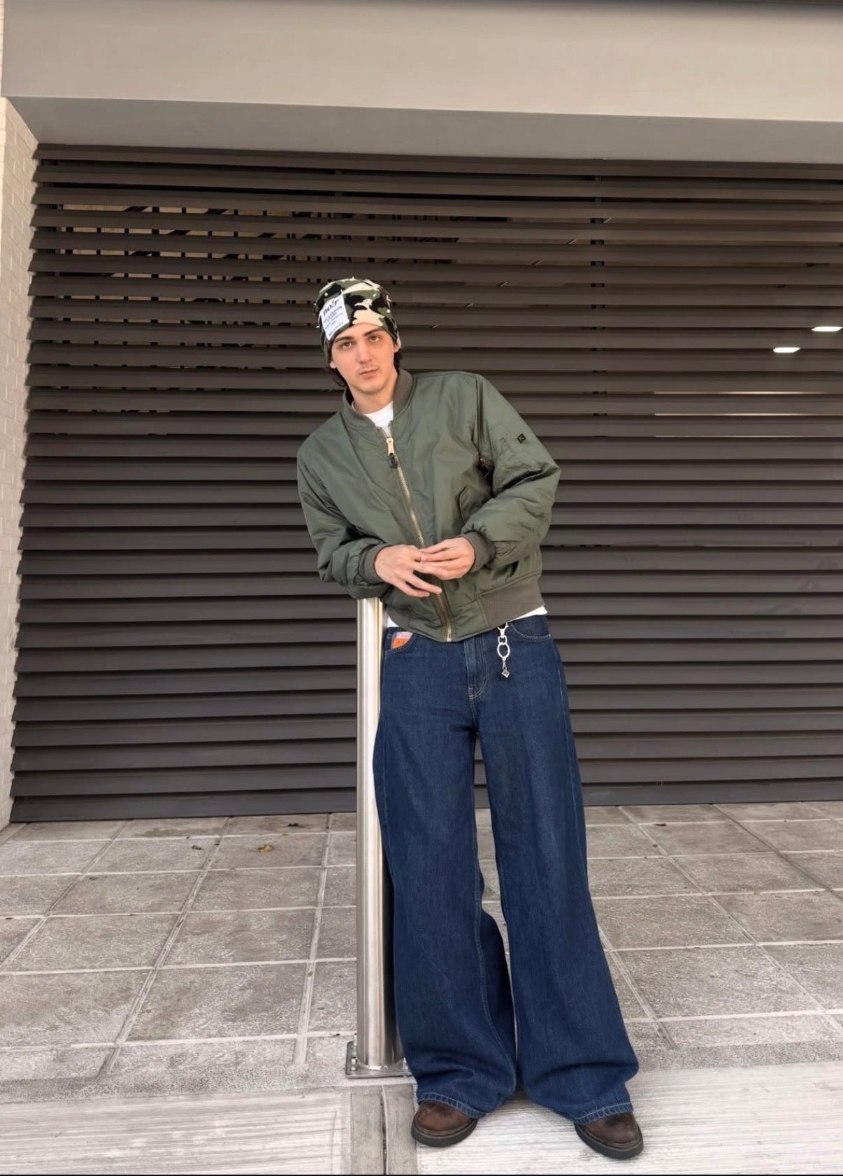 (M) 90’S VINTAGE MA-1 FLYERS BOMBER JACKET