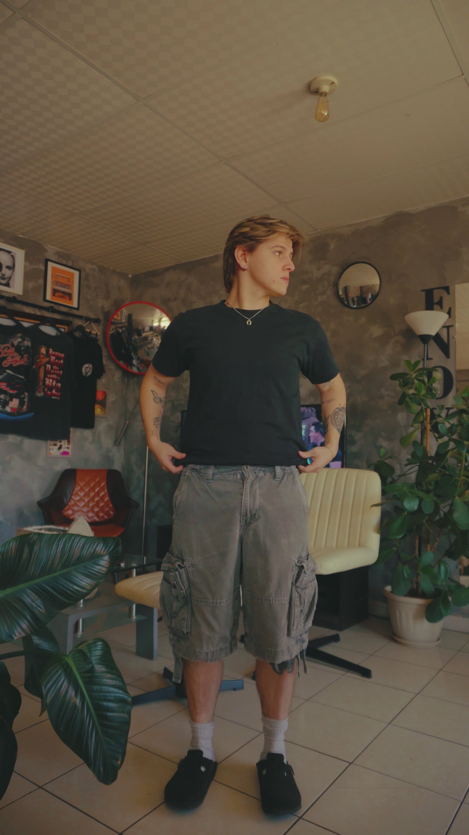 MILITAR FADED CARGO SHORT - 32