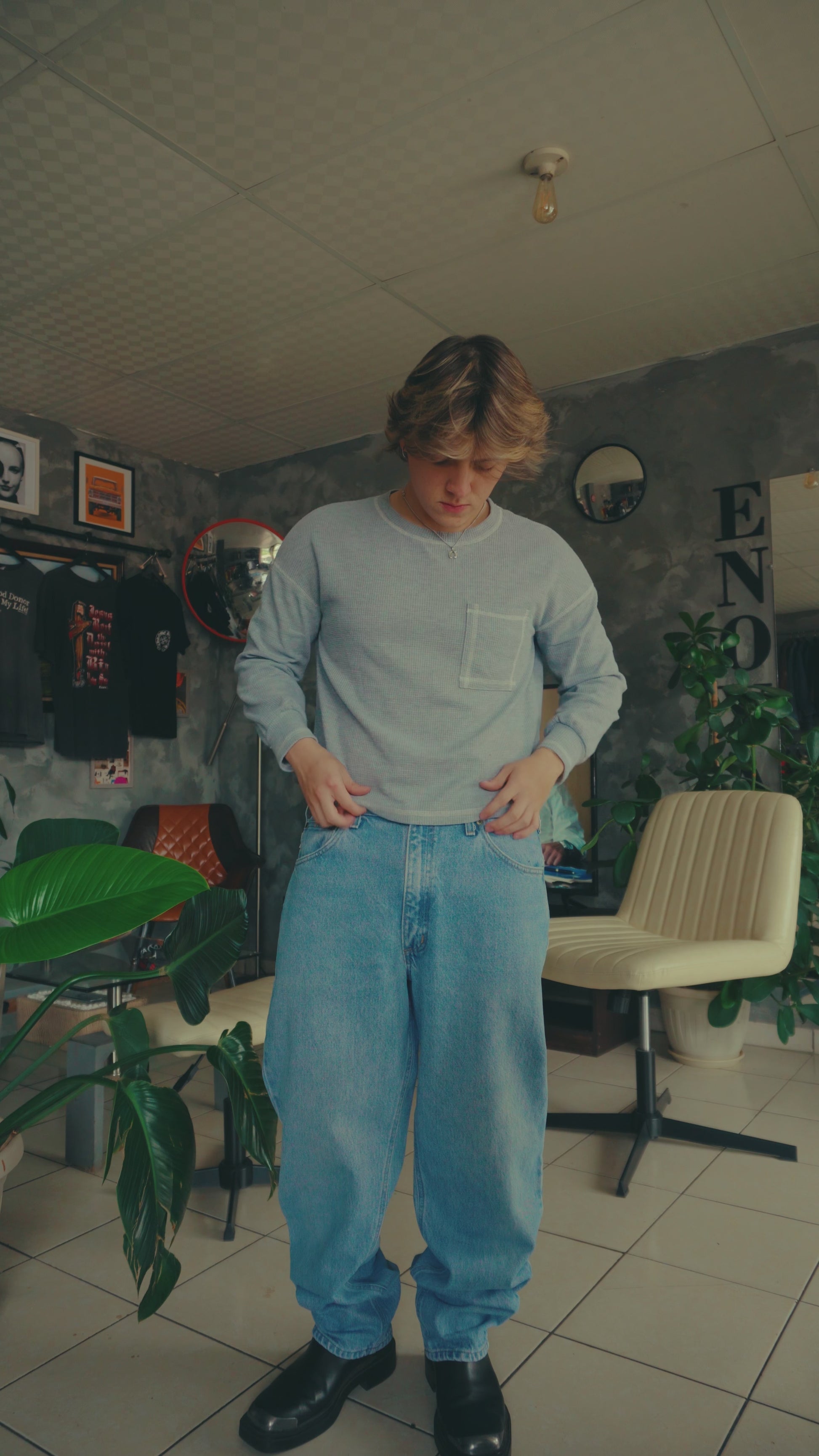 VINTAGE CARHARTT DENIM PANTS - 36x30