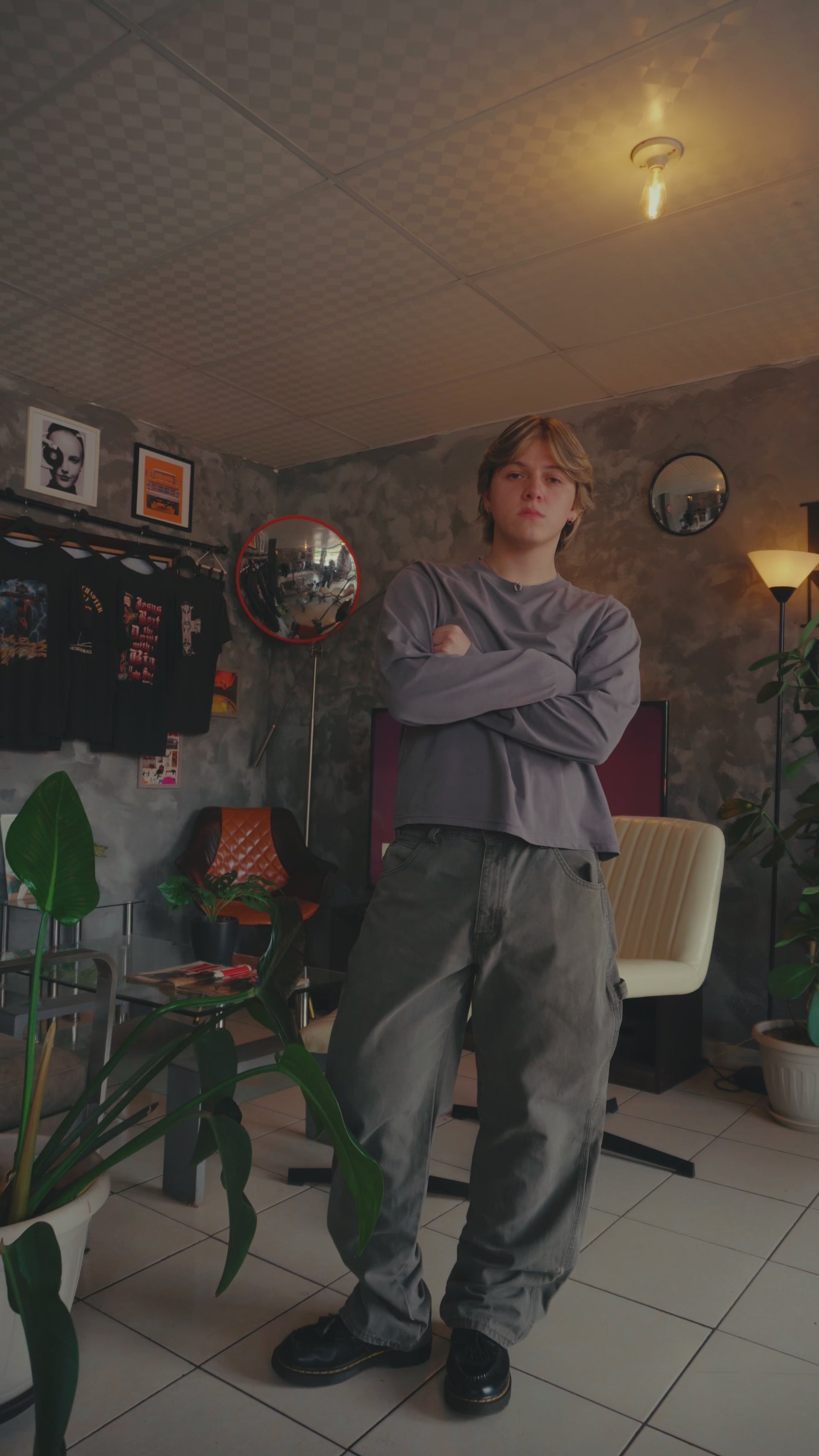 90’S VINTAGE DICKIES OLIVE GREEN CARPENTER PANTS - 34x30