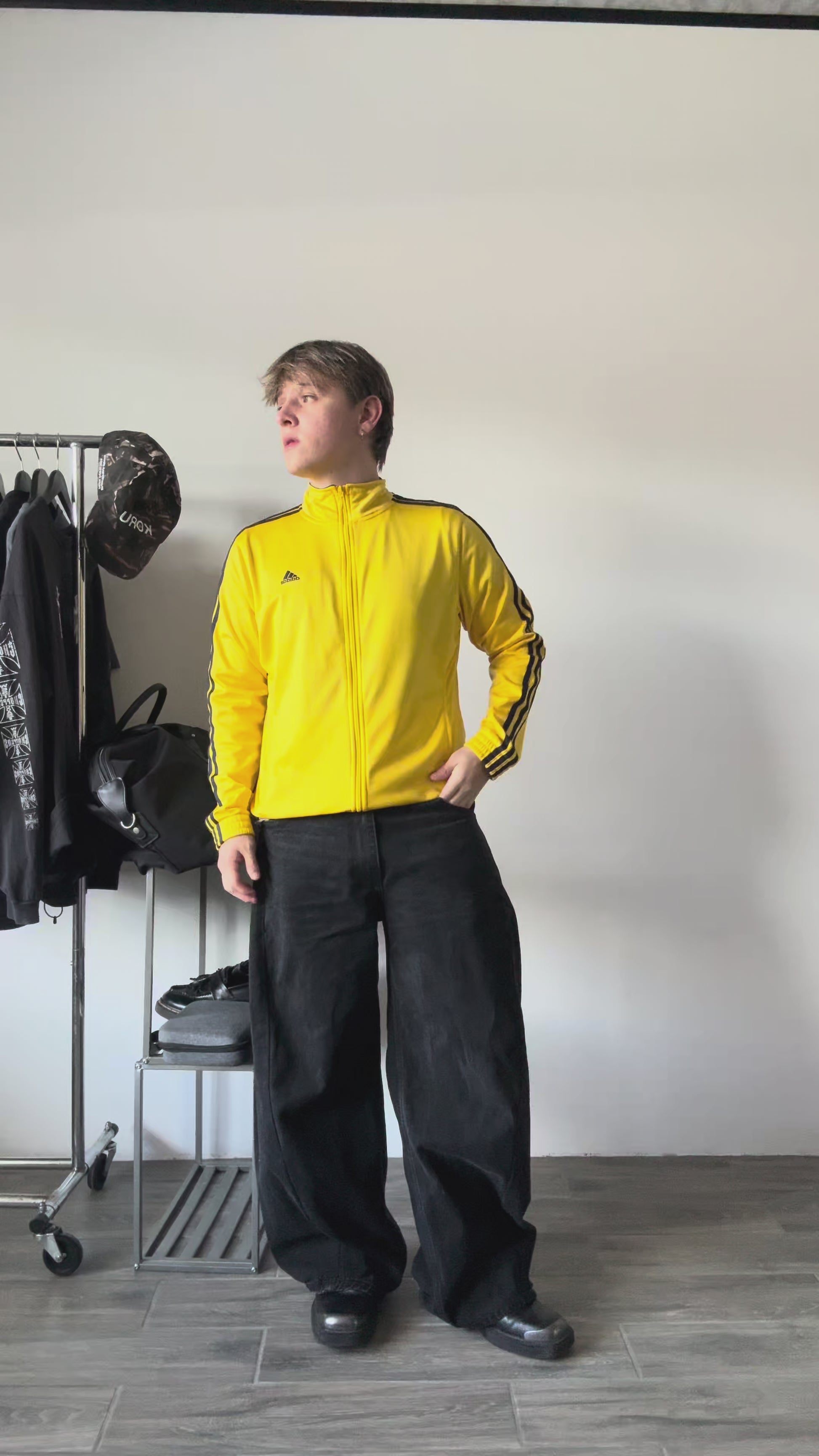 (L) ADIDAS FIREBIRD YELLOW JACKET