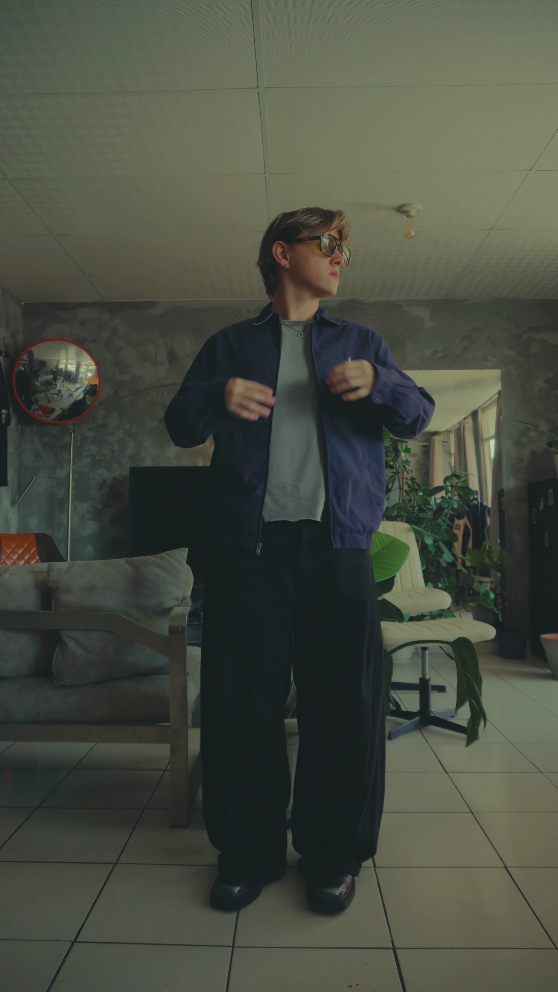 (S/M) POLO RALPH LAUREN NAVY JACKET