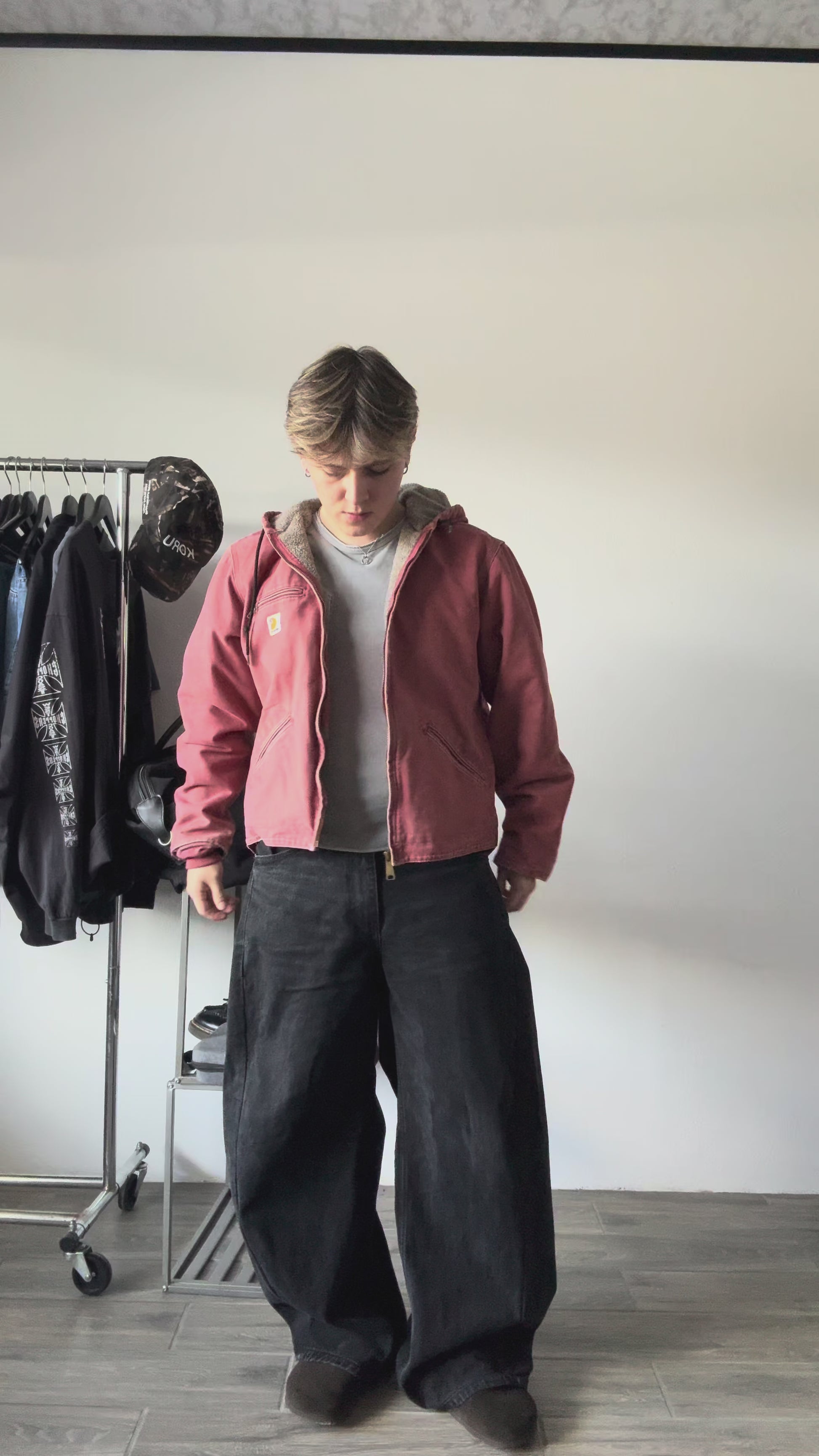 (M) VINTAGE CARHARTT SALMÓN ACTIVE JACKET