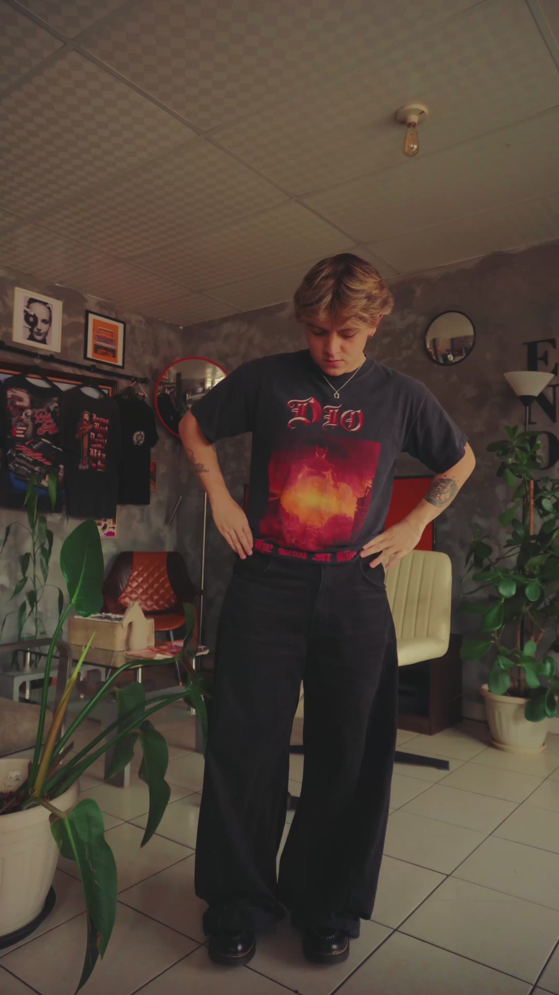 (M/L) 2010 DIO LAST IN LINE BAND TEE