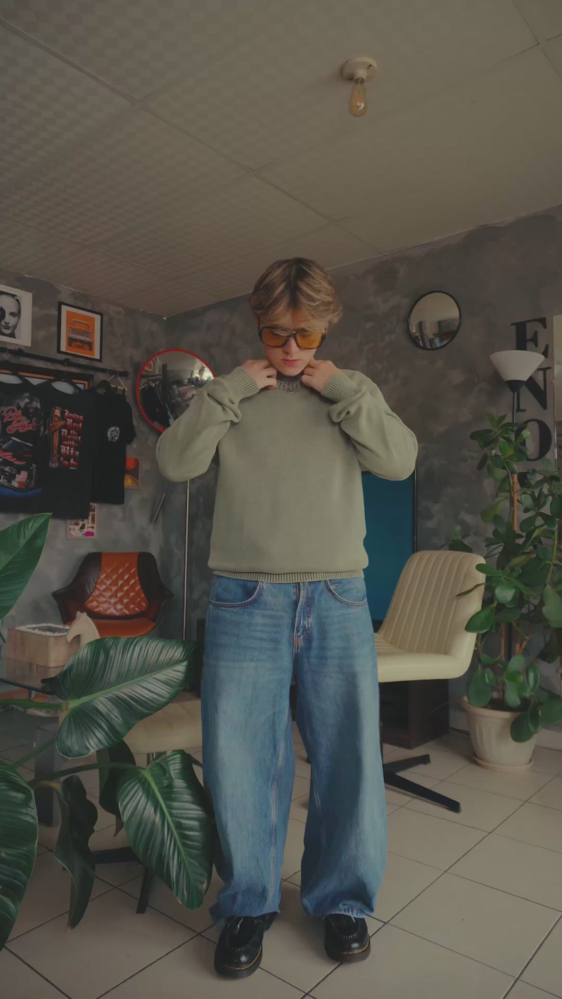 (M) GAP FADED SWEATER