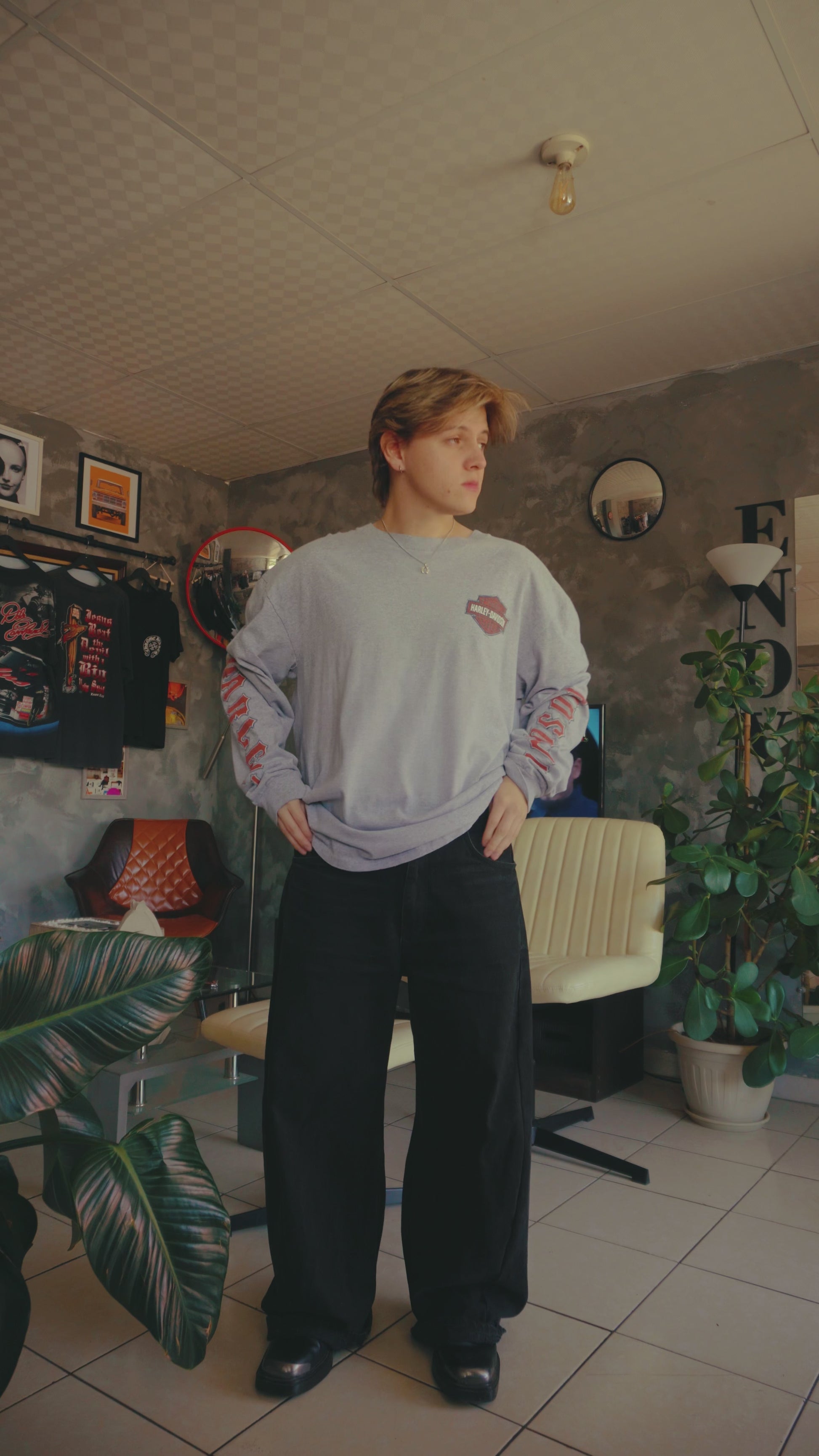 (XL) HARLEY DAVIDSON HAWAII FLAMES LONG SLEEVE