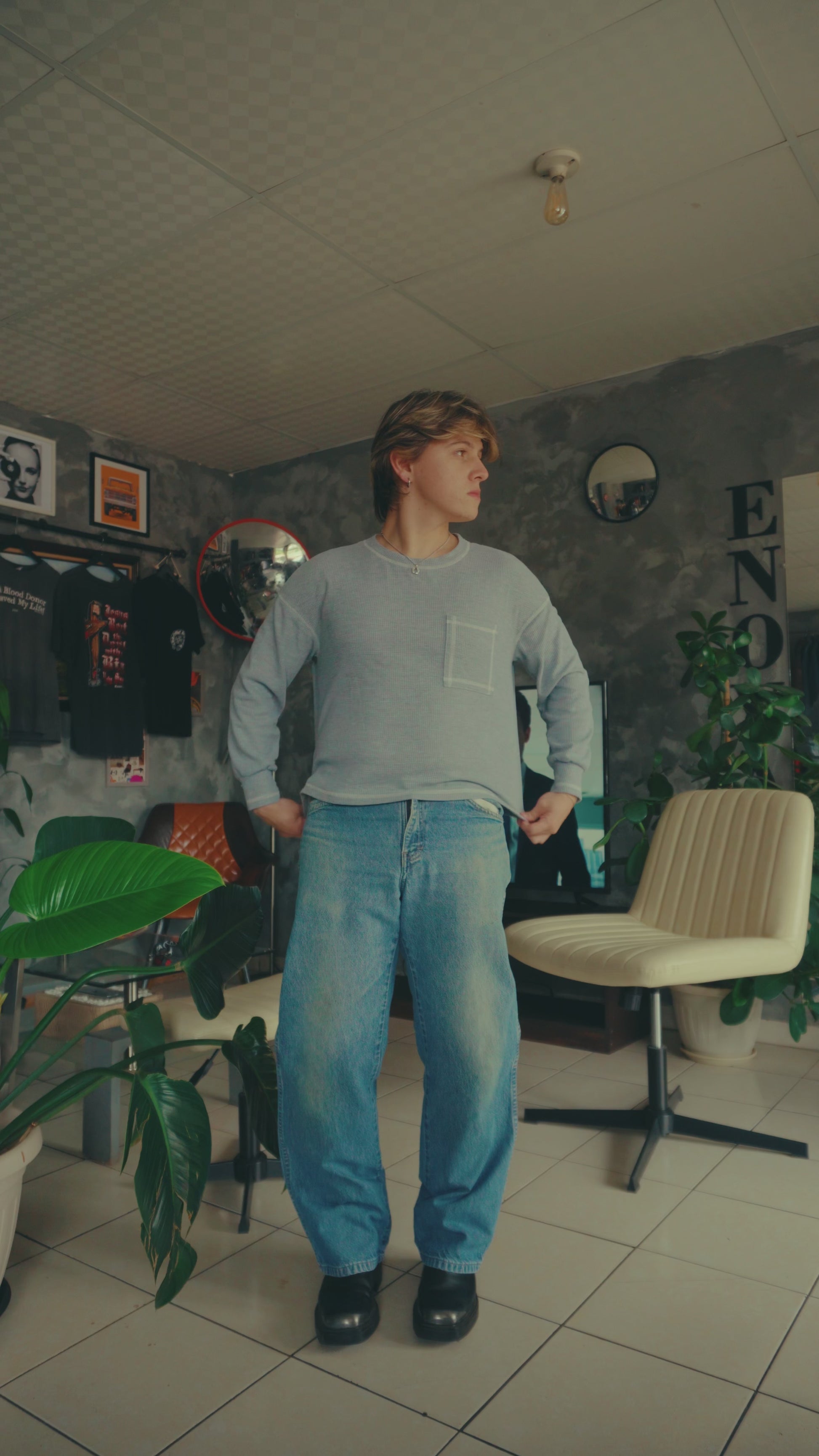 VINTAGE DICKIES CARPENTER DENIM PANTS - 32x30