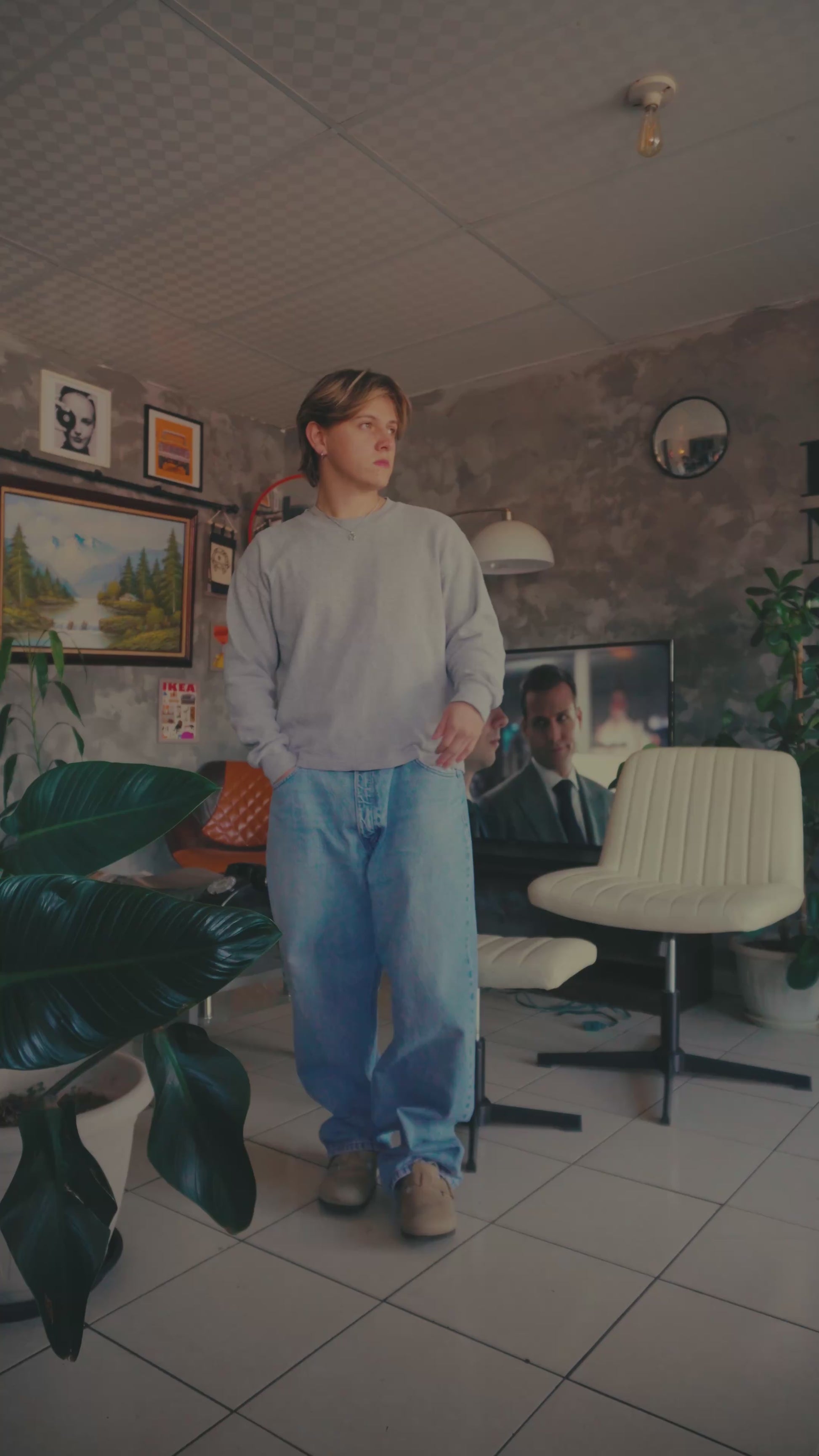 VINTAGE CARHARTT DENIM PANTS - 38x32