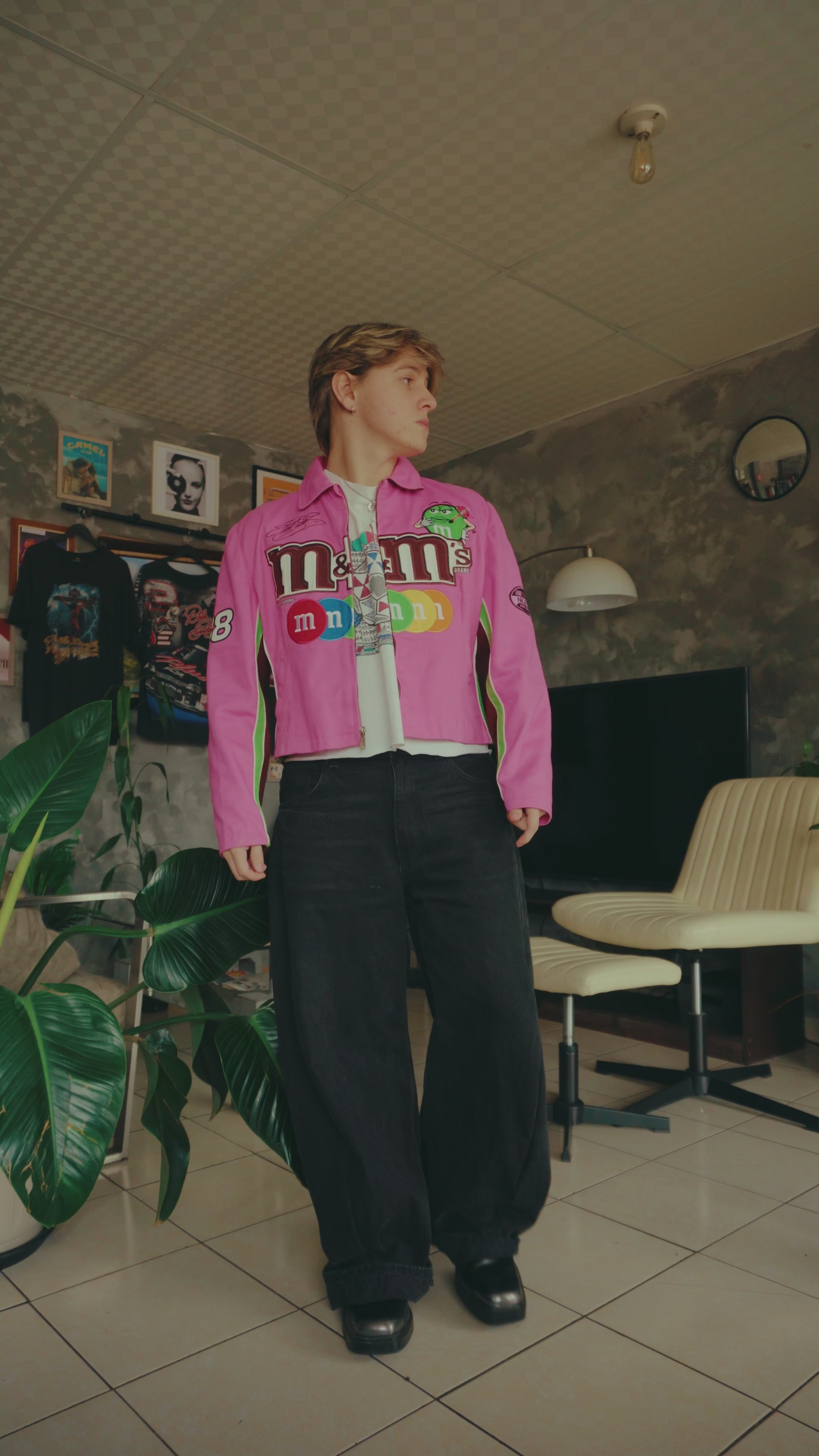 (S/M) M&M’S RACING PINK JACKET