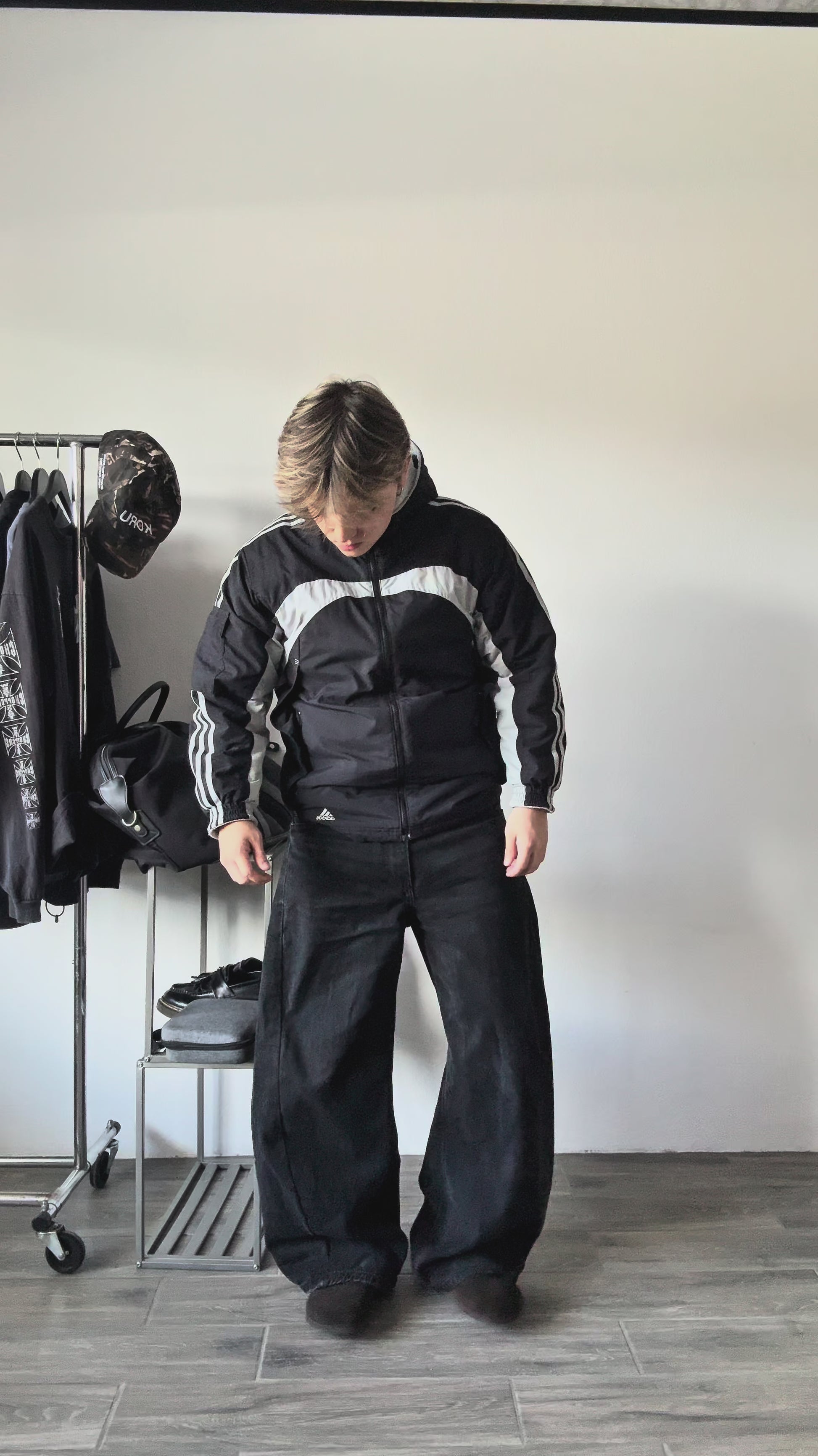 (M) VINTAGE ADIDAS RETRO REVERSIBLE JACKET