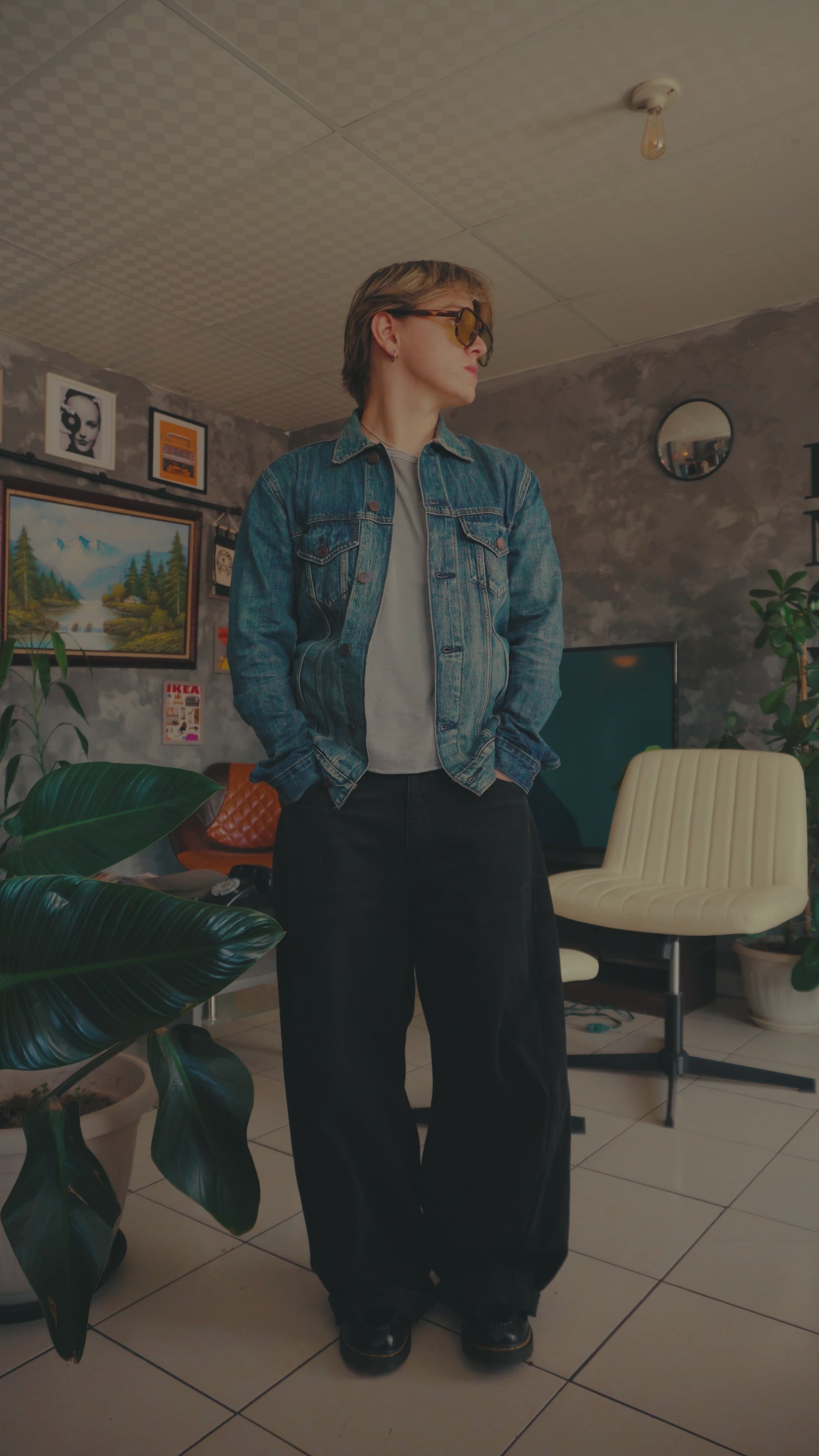 (M) LUCKYBRAND DENIM JACKET