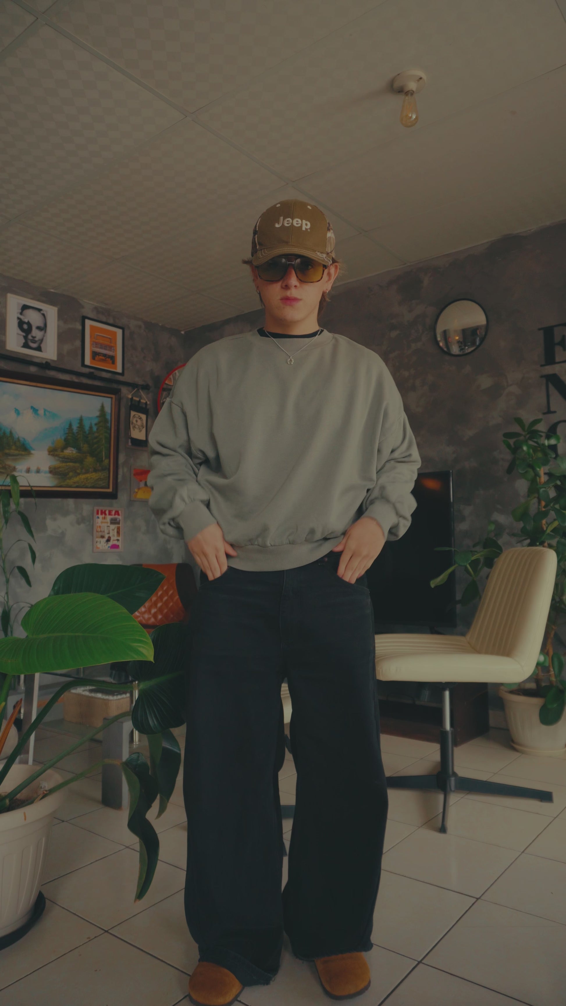 (BOXY M) BLANK CREWNECK