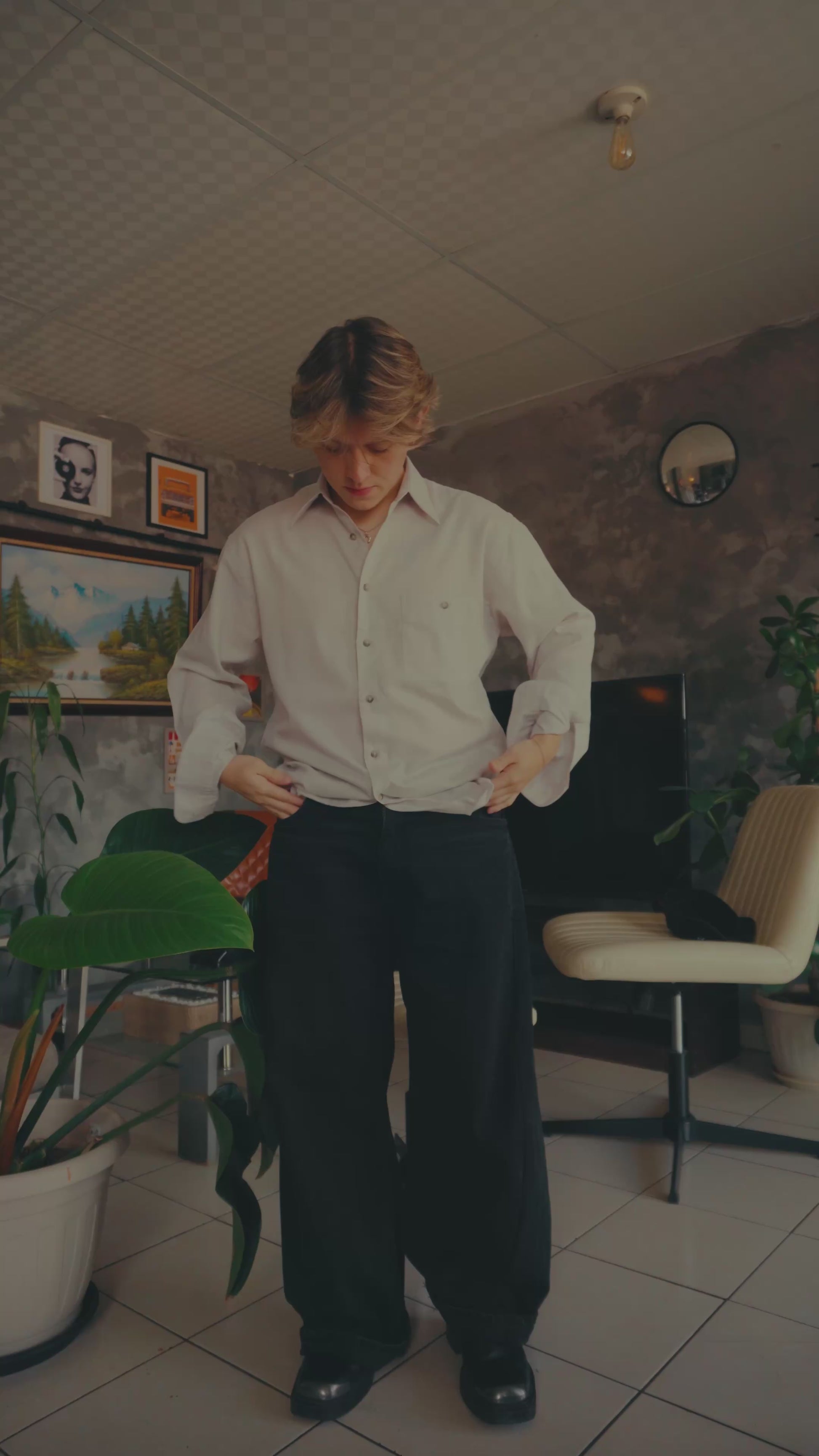 (L) YVES SAINT LAURENT SHIRT