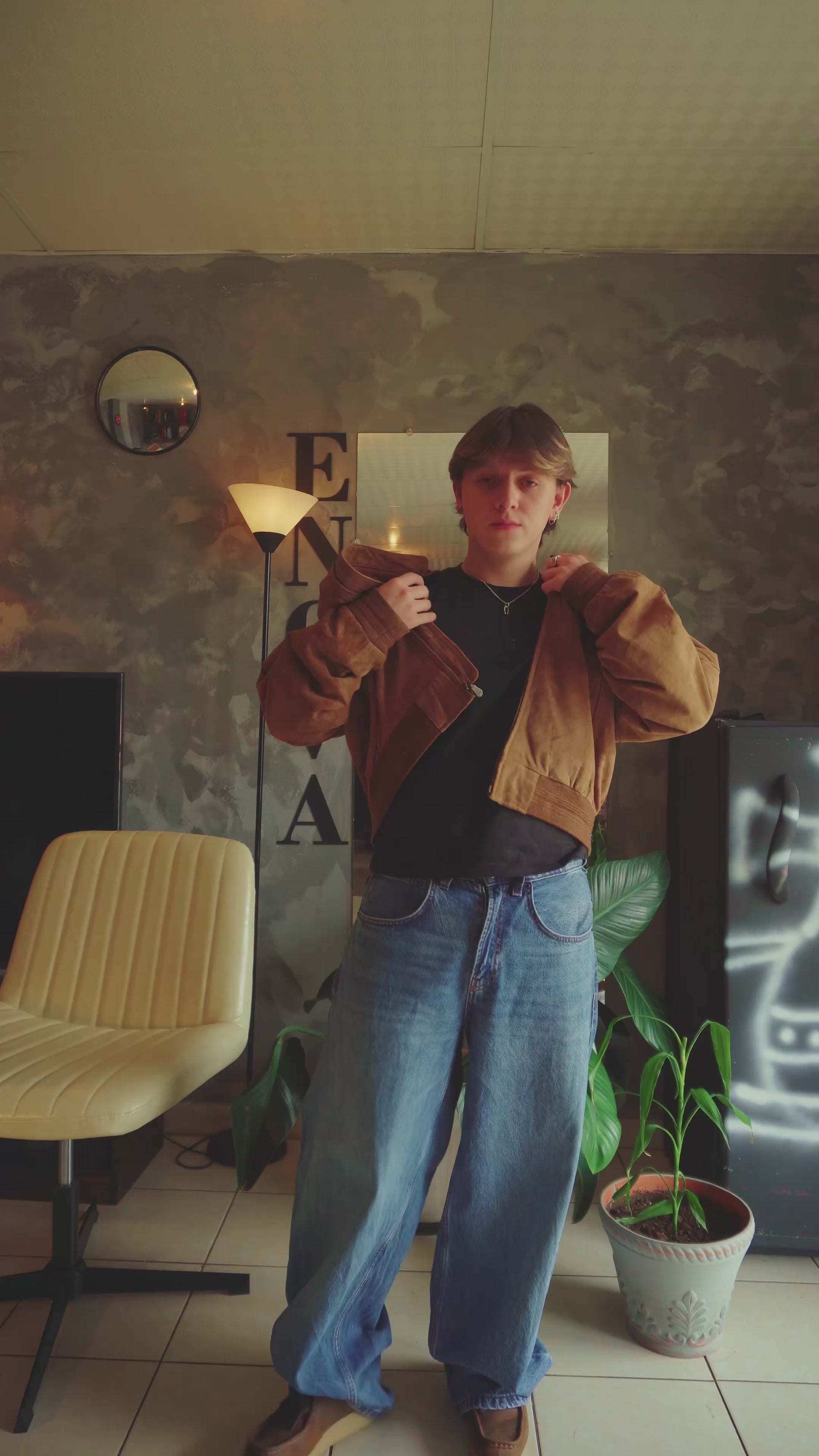 (M) VINTAGE BOMBER JACKET