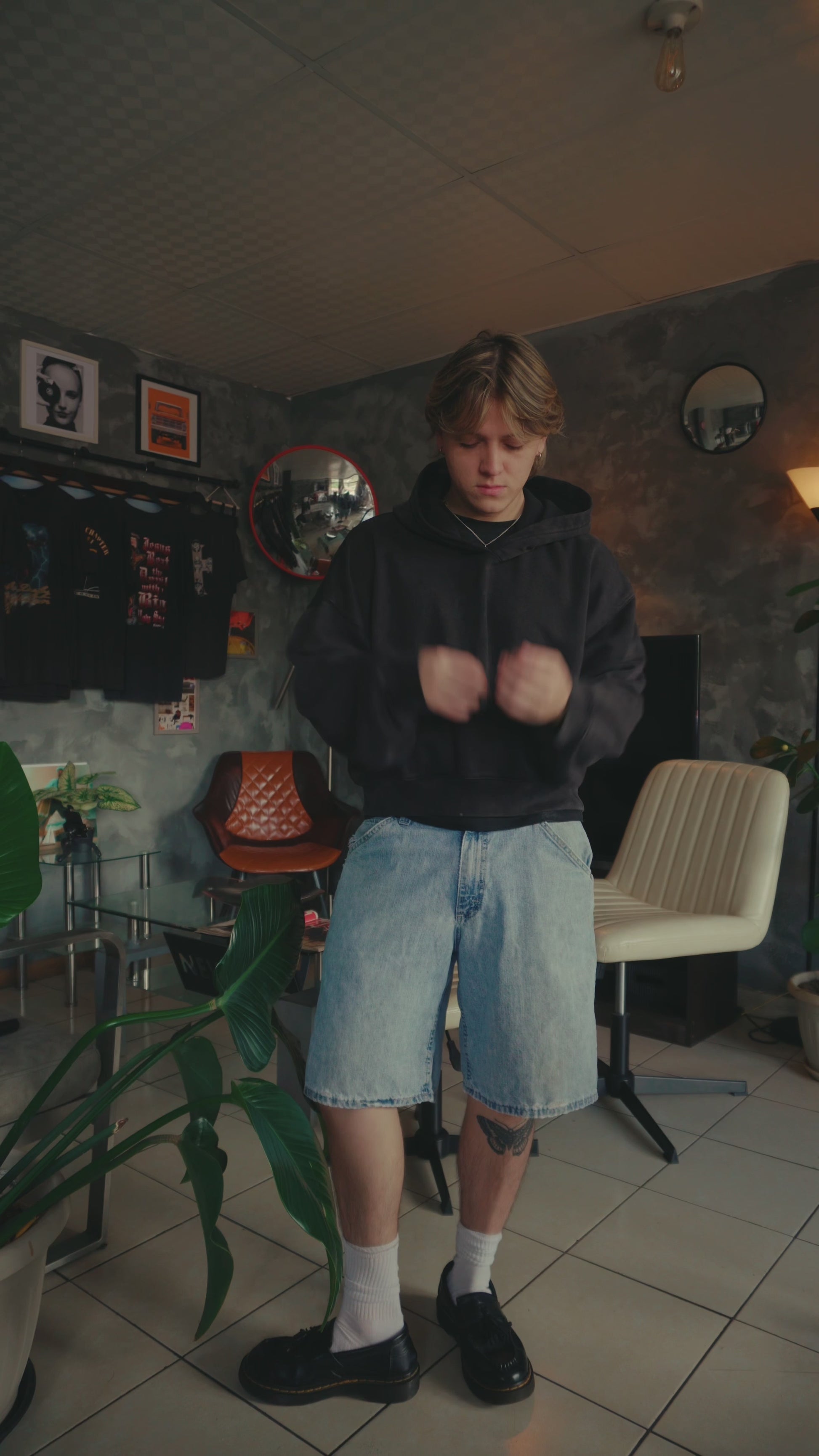 VINTAGE LEE CARPENTER DENIM SHORT - 33