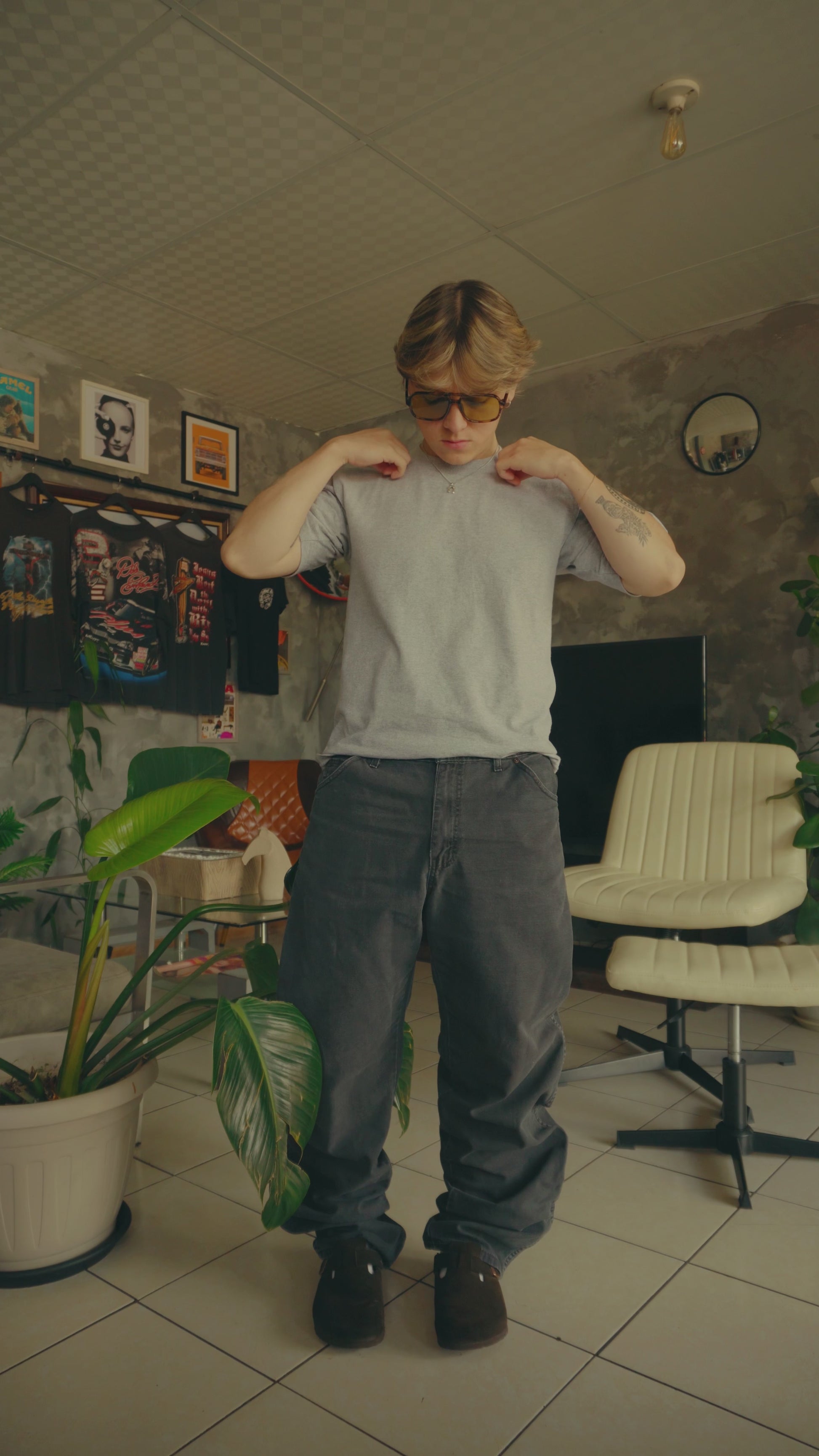 VINTAGE DICKIES CARPENTER FADED PANTS - 34x34