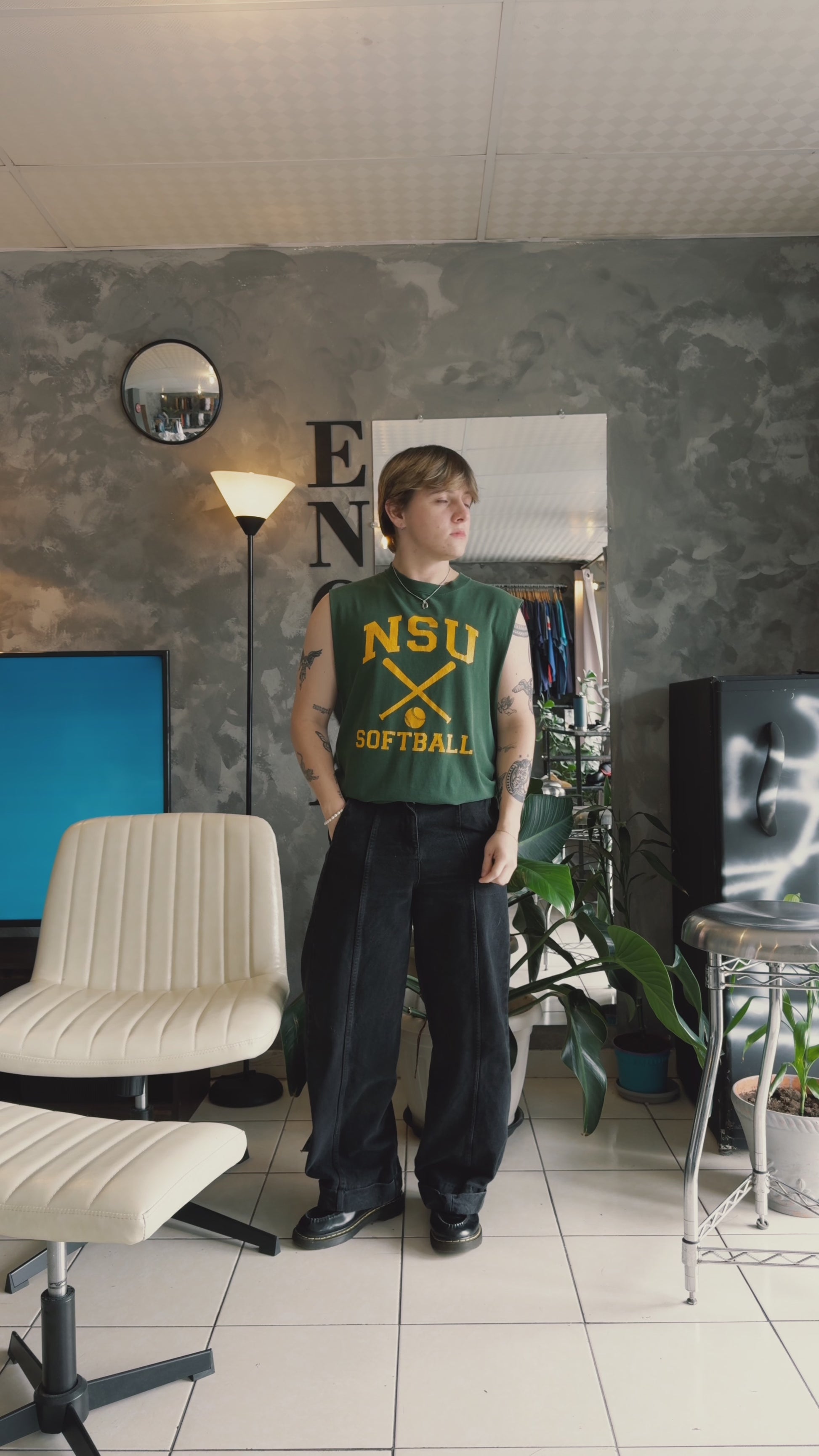 (M) 90’S VINTAGE NSU SOFTBALL TANK TOP