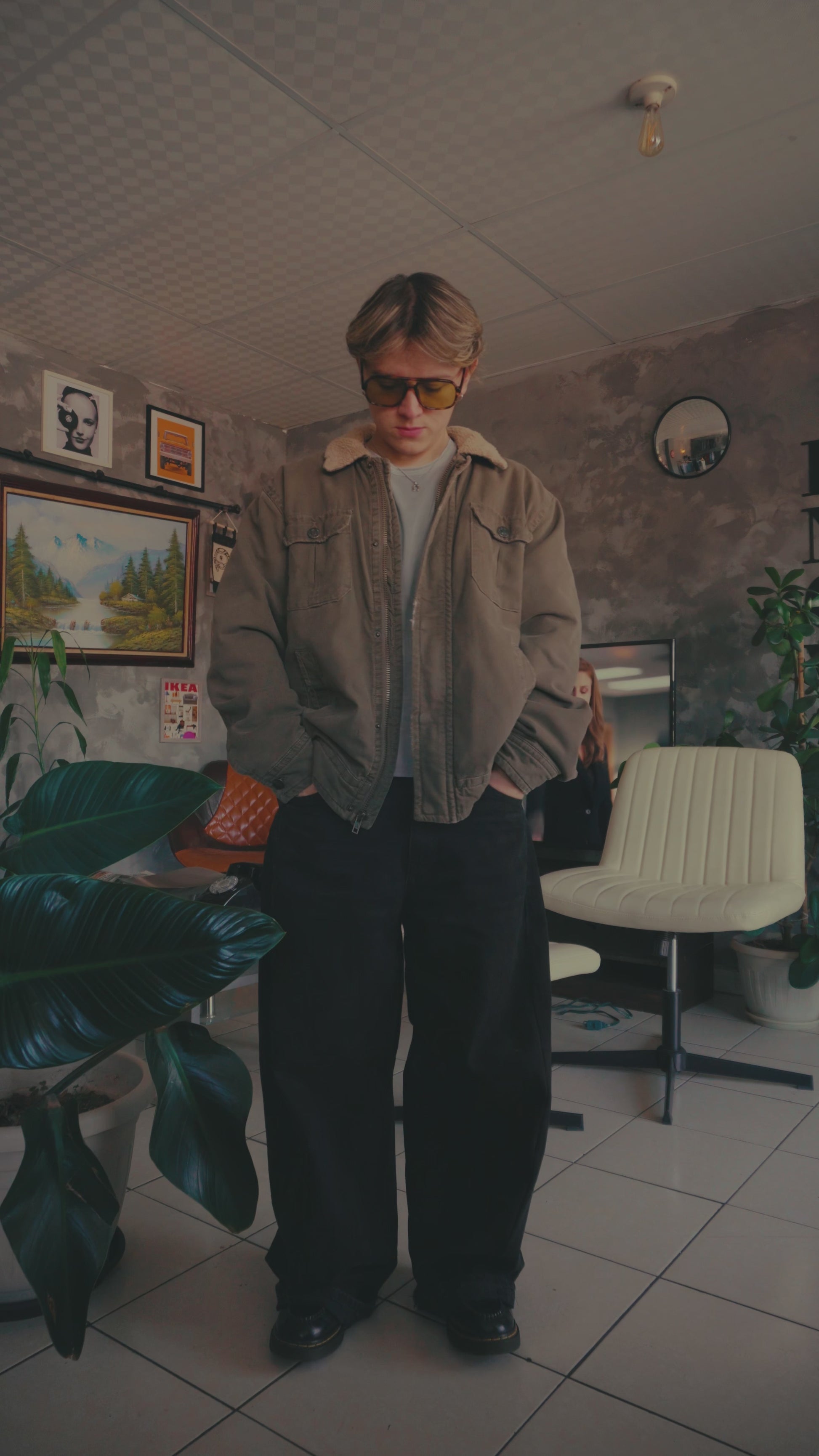 (L) VINTAGE AEROPOSTALE SHERPA JACKET