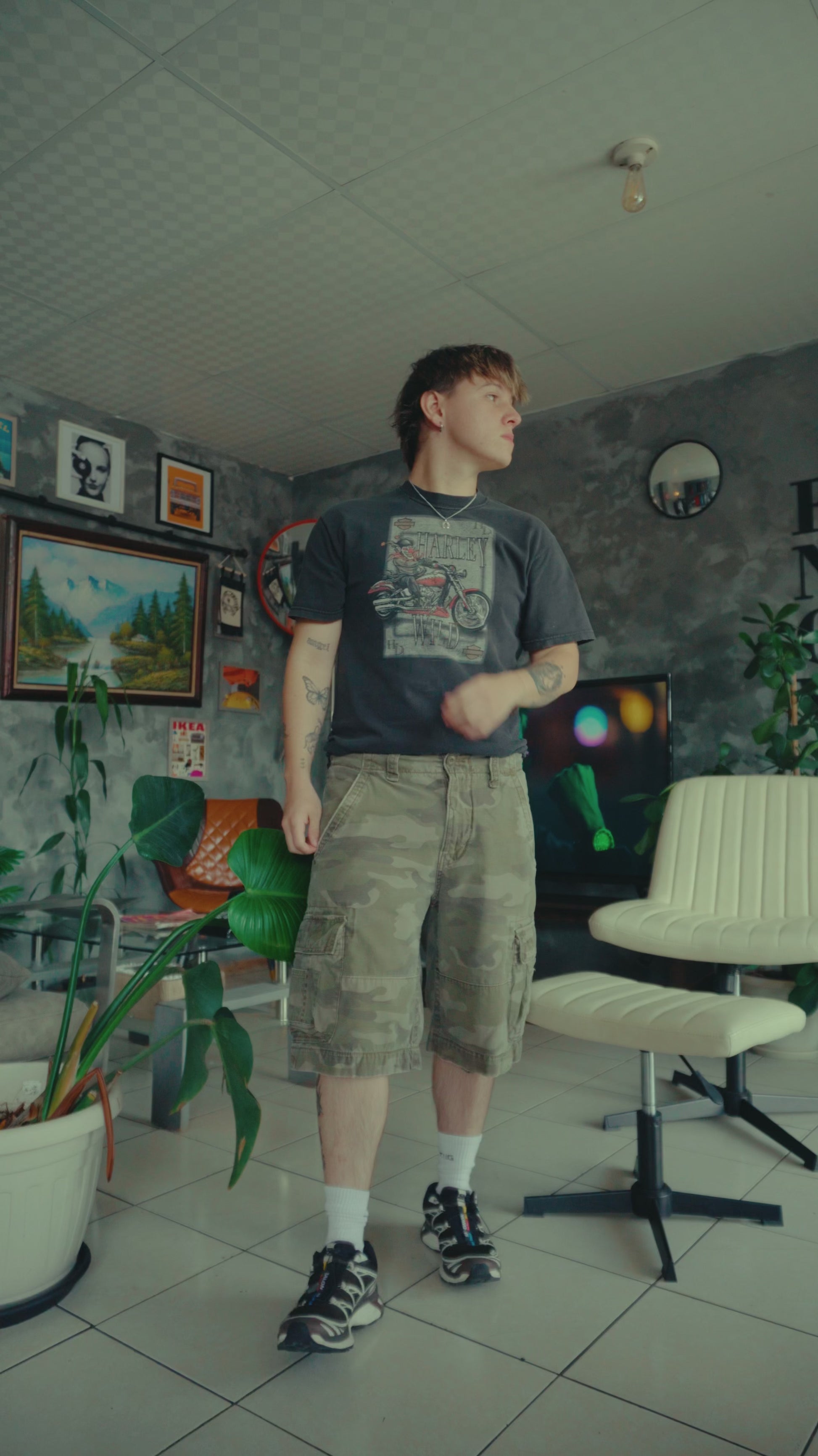 (M) VINTAGE HARLEY DAVIDSON FADED TEE