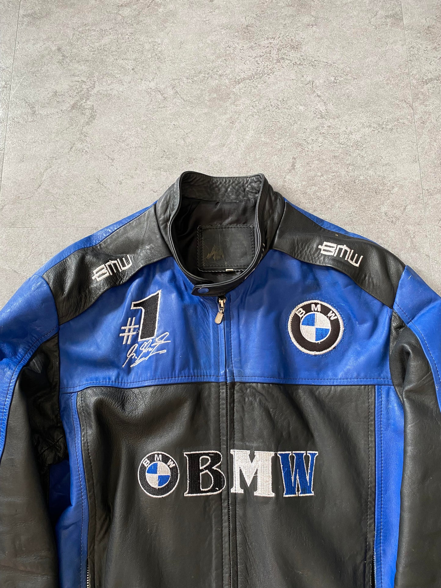 Vintage BMW Leather Racing Jacket